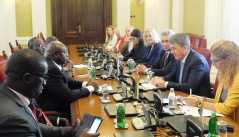 29 May 2018 The members of the Foreign Affairs Committee in meeting with the Speaker of the Parliament of Guinea-Bissau